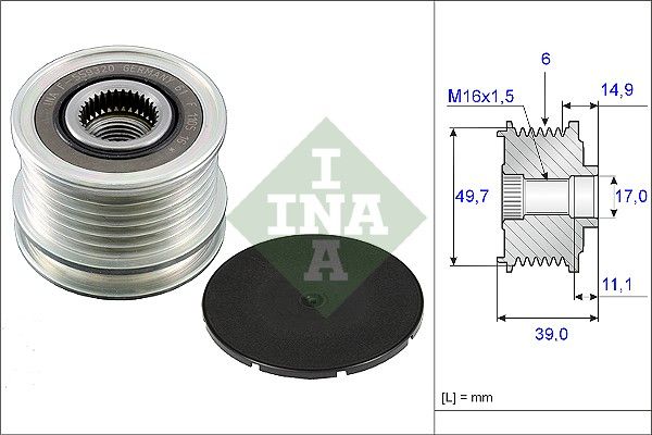 WILMINK GROUP Механизм свободного хода генератора WG1253631